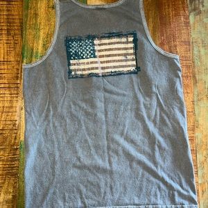 Crazy Shirts American flag tank top. SZ. Medium. EUC